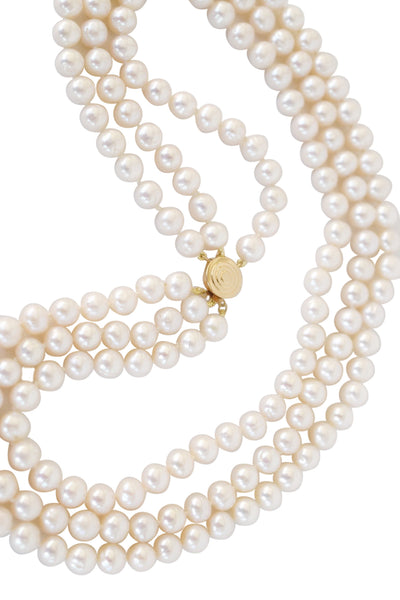 Stick Pearl Strand Necklace