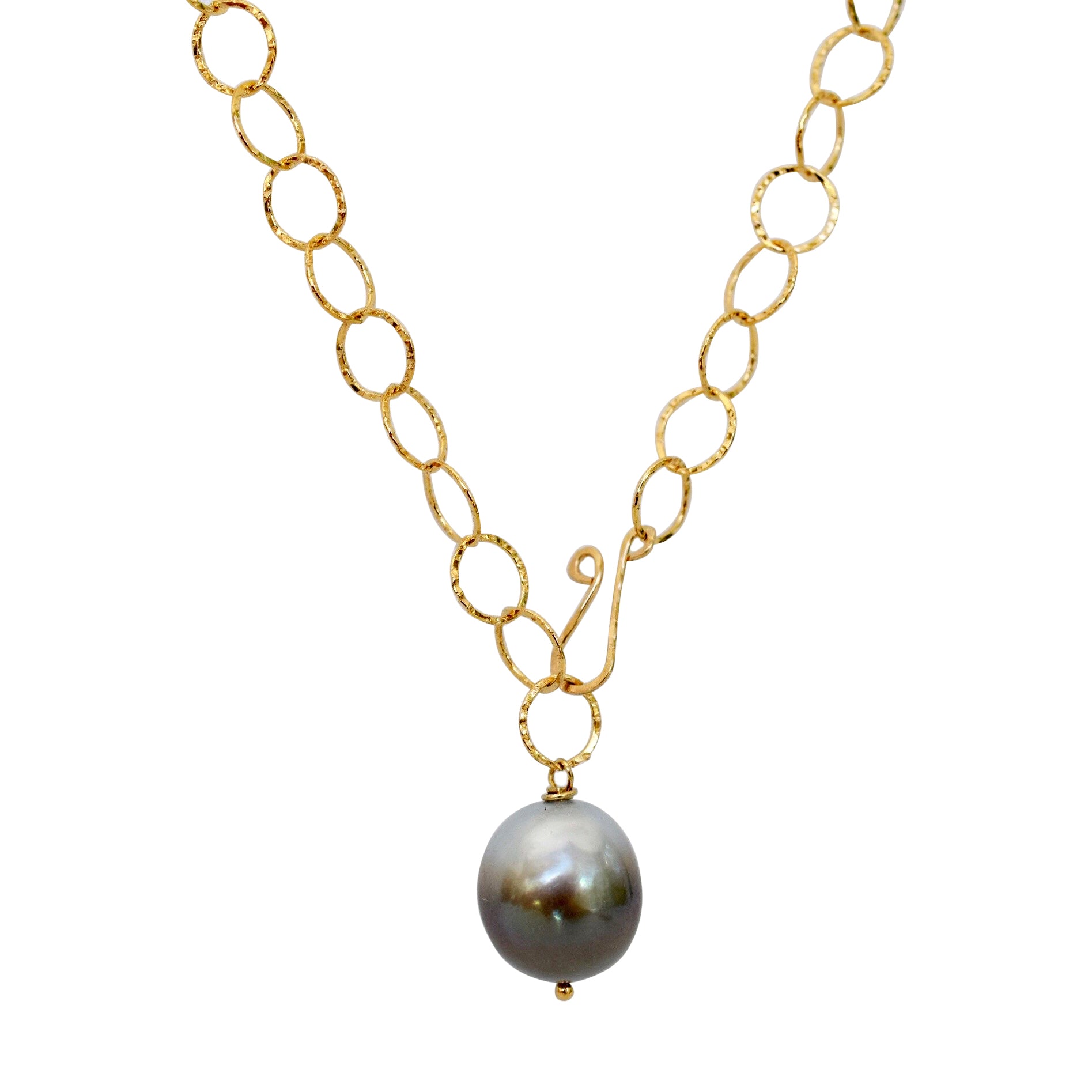 14K buy Gold-Filled Tahitian Keshi Lariat Necklace