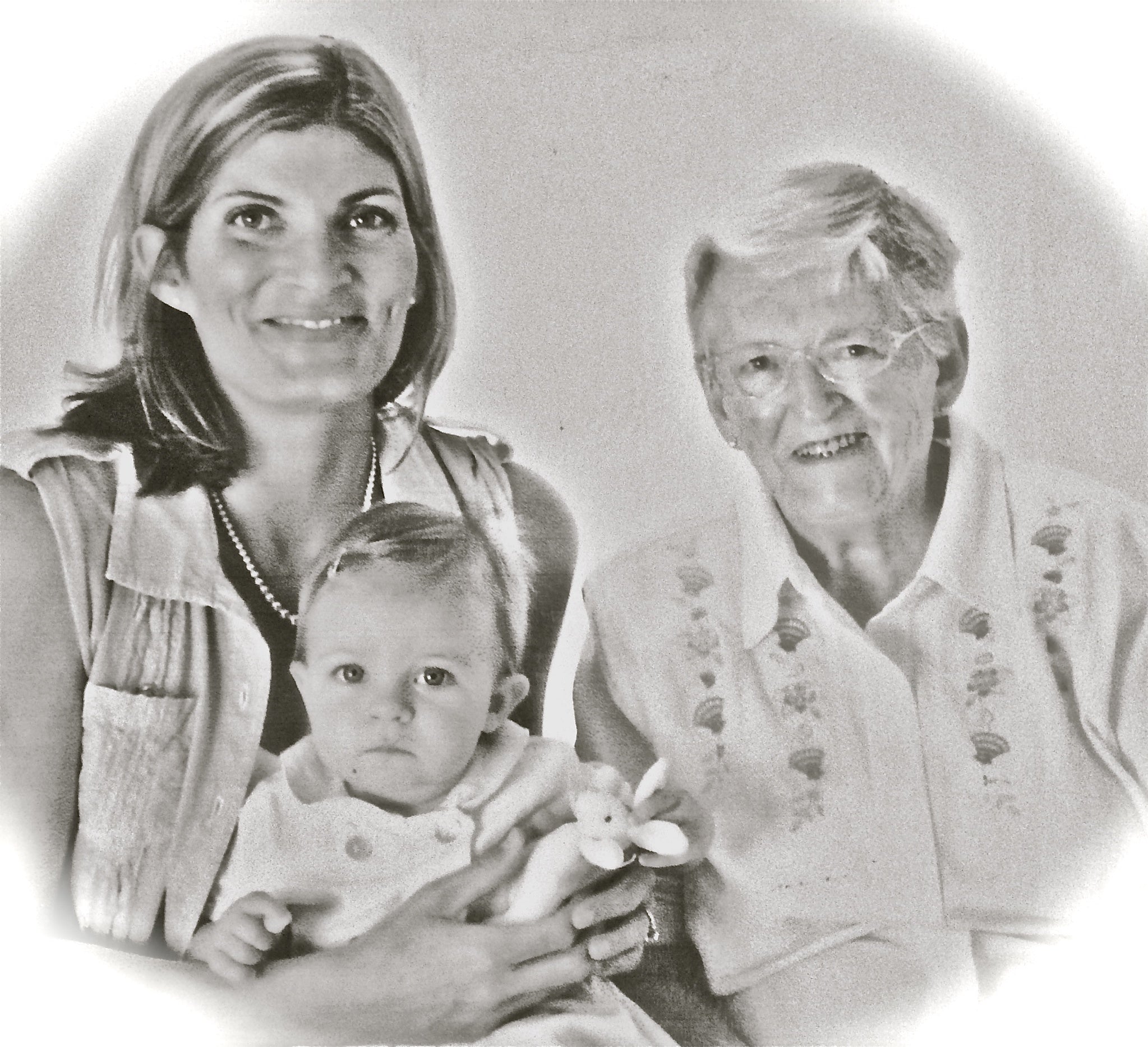 My grandmother, my daughter and me. September 2005.