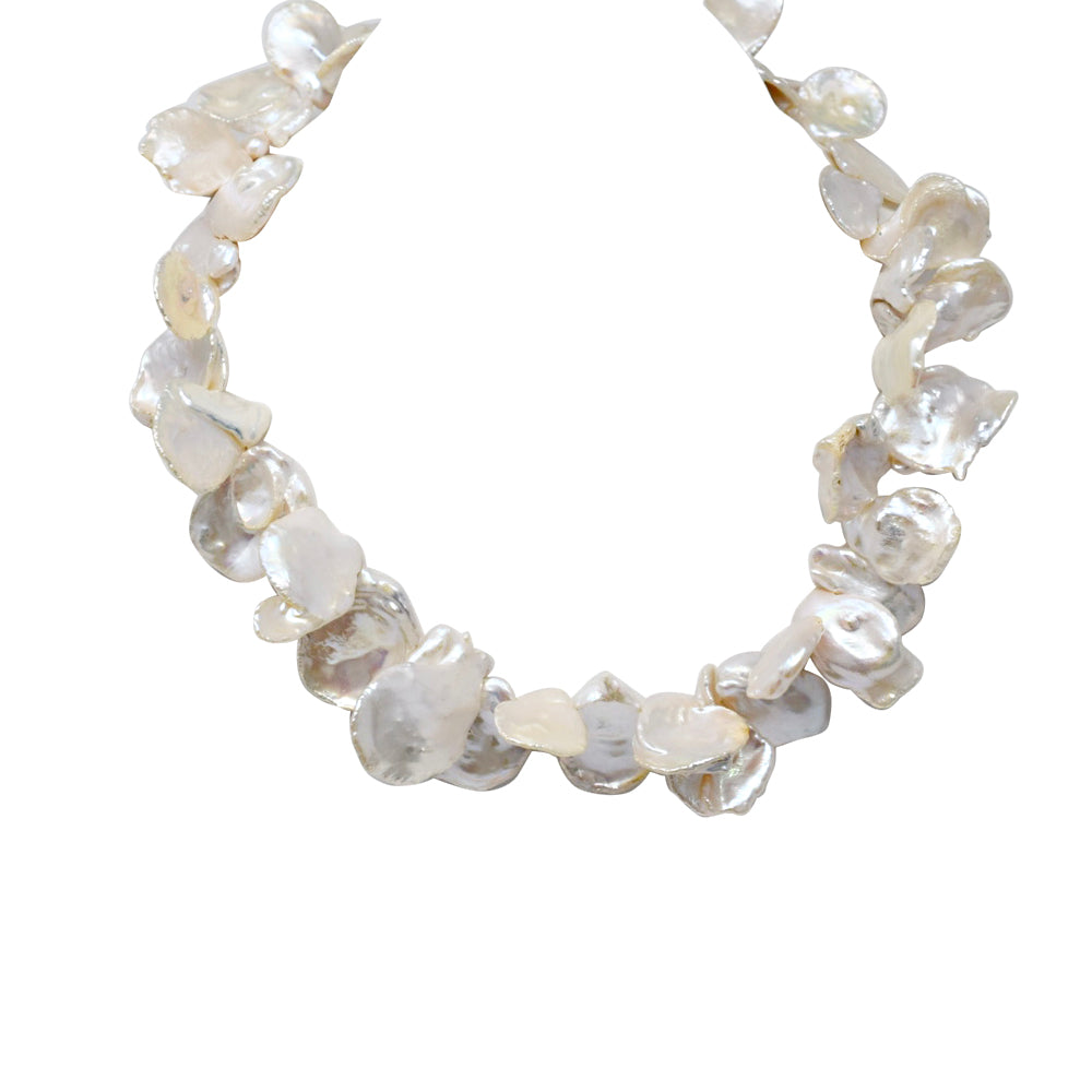 Keshi Collar Necklace - MILK VELVET PEARLS