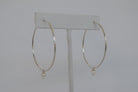 Dainty Sterling Silver Hoops - MILK VELVET PEARLS